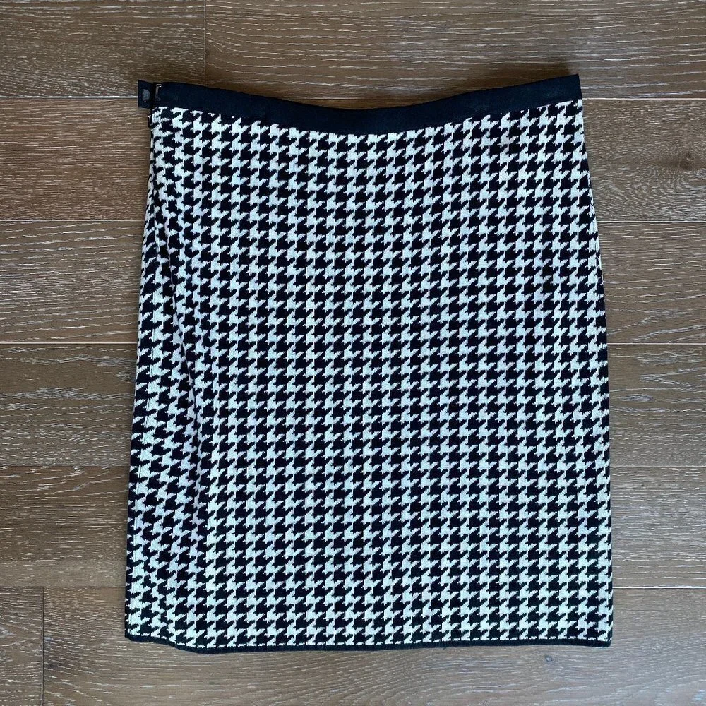 100% Pima Cotton Houndstooth Skirt | 12-14